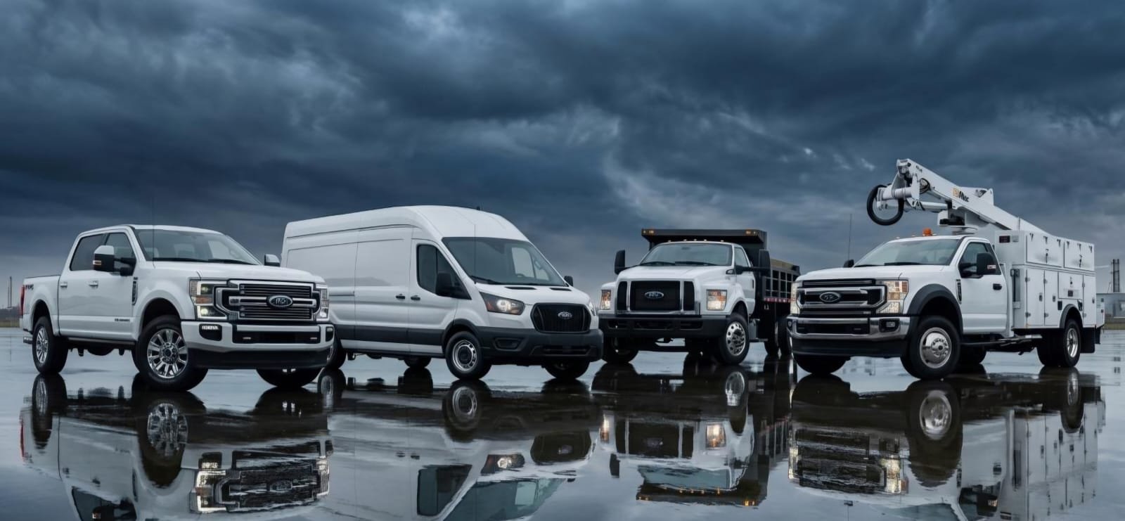 Flota de camiones y vehículos de trabajo